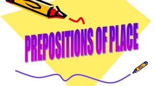 Prepositions of Place