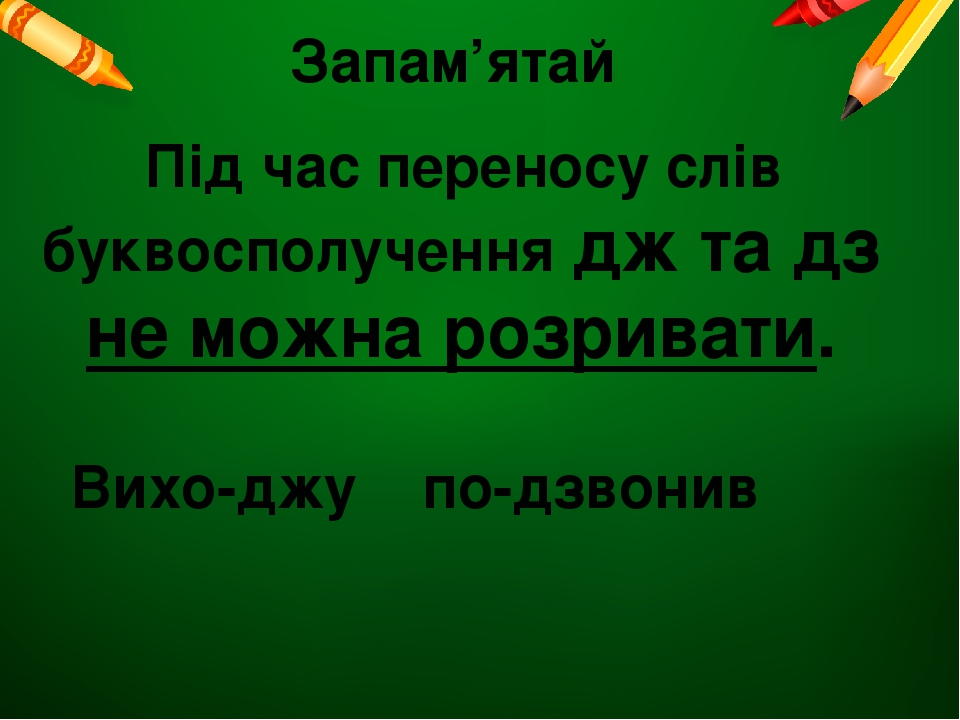 Презентація "Перенос слів" 2 клас