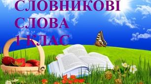 Дидактичні матеріали "Словникові слова 1 клас НУШ"