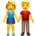 Woman and Man Holding Hands