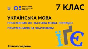 Прислівник. 7 клас