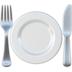 Fork and Knife with Plate
