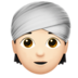 Person Wearing Turban: Light Skin Tone
