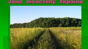 Зона лісостепу. 4 клас. Природознавство
