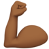 Flexed Biceps: Medium-Dark Skin Tone