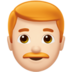 Man: Light Skin Tone, Red Hair