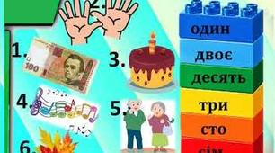 Перевірні завдання з теми "Числівник" 6 клас