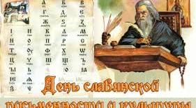 СЦЕНАРІЙ  вікторини, присвяченої Дню слов’янської  писемності та культури