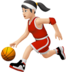 Woman Bouncing Ball: Light Skin Tone