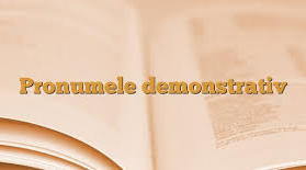 Урок: "Урок Pronumele demonstrativ"