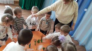 Заняття на тему "Зимові фантазії" (молодша група).