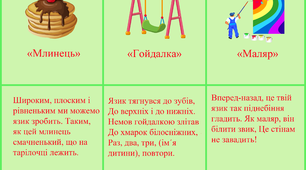 Ілюстрації. Комплекс вправ для розвитку мовного апарату "Артикуляційна гімнастика"