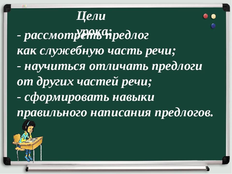 Предлог как часть речи 7 класс презентация