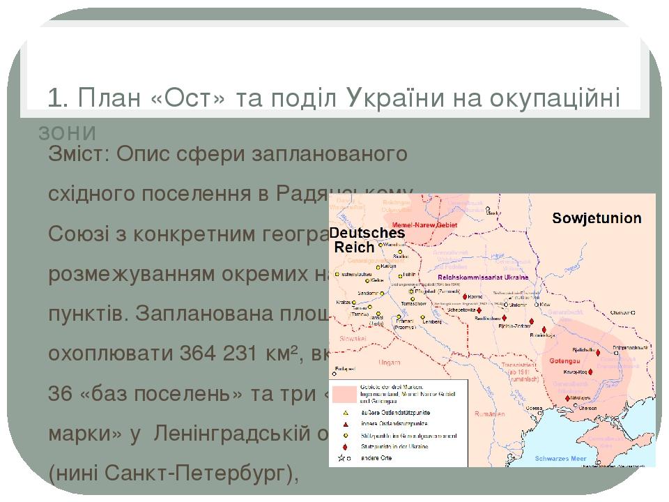 План ост гитлера полная версия