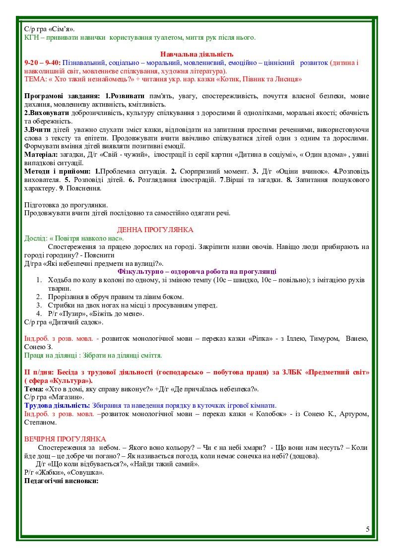 КАЛЕНДАРНО-ТЕМАТИЧНЕ ПЛАНУВАННЯ (молодша група) | КТП. Дошкілля