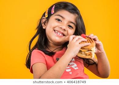 Royalty-Free Eating Burger Kids Stock Images, Photos & Vectors ...