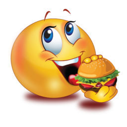 Party Eating Burger Emoji