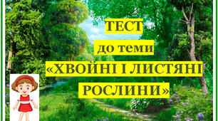 Хвойні і листяні рослини