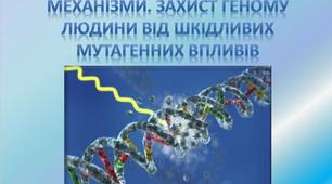 Біологічні антимутаційні механізми.Захист геному людини від шкідливих мутагенних впливів