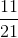 \frac{11}{21}