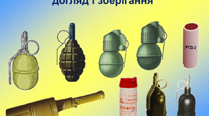 Презентація: "Ручні гранати, поводження з ними, догляд і зберігання"