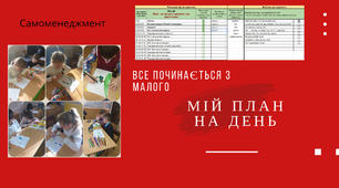 Інтерактивний робочий аркуш "Мій план на день"
