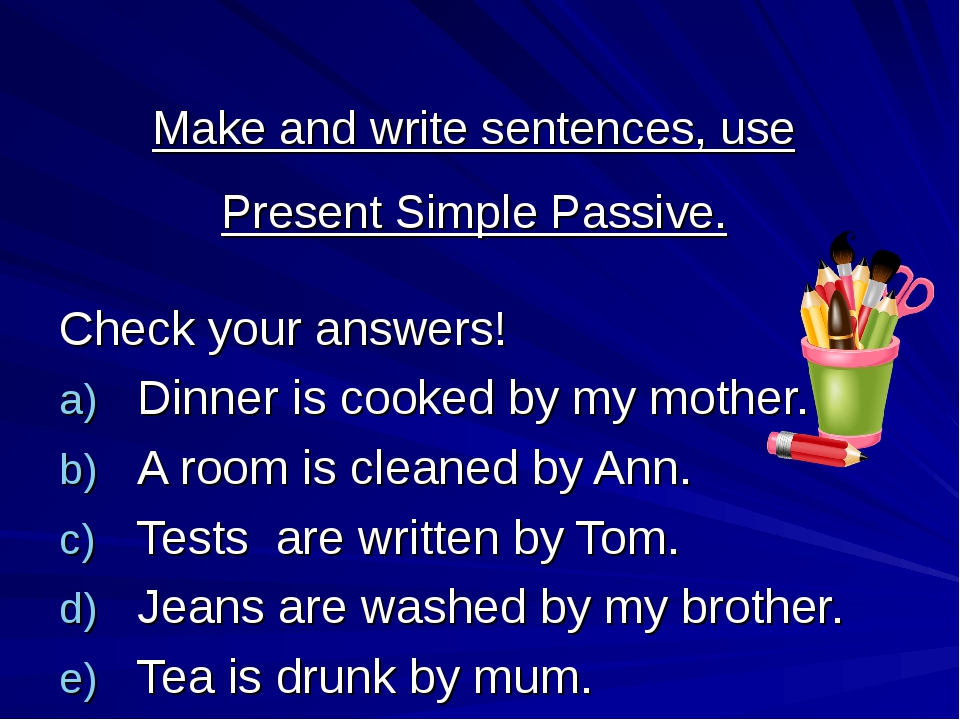 Презентація "Passive Voice" (8 клас)