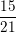 \small \frac{15}{21}