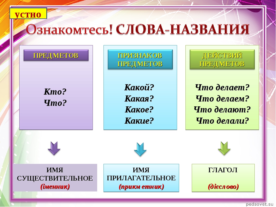 Имя прилагательное схема 3 класс