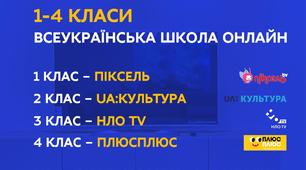 Уроки онлай для 1-4класів