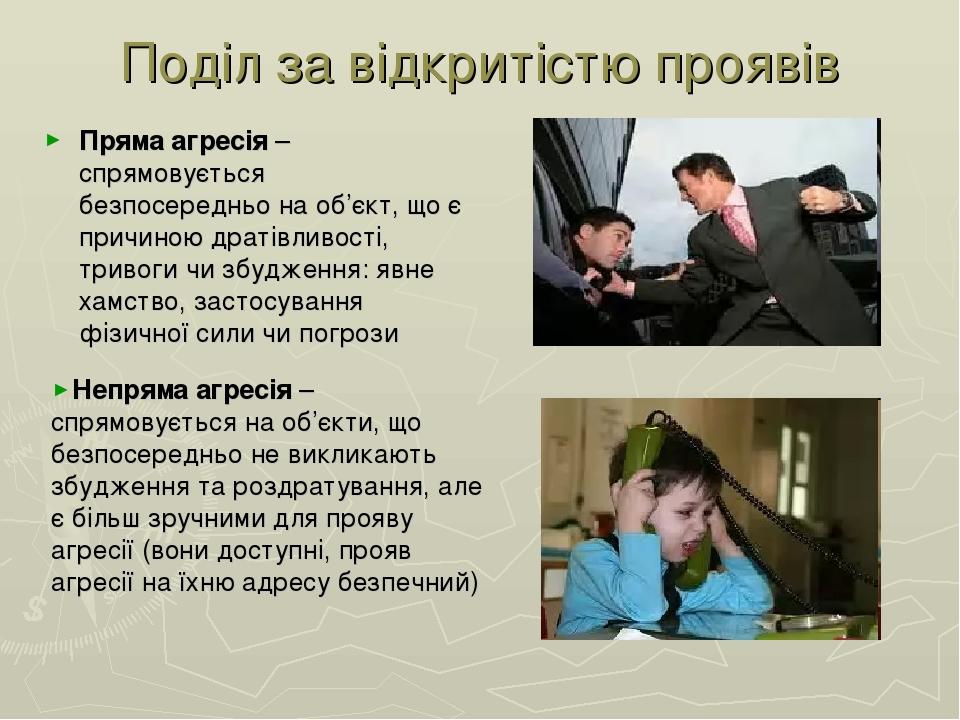 Презентація на тему: "Агресія" | Презентація. Психологія