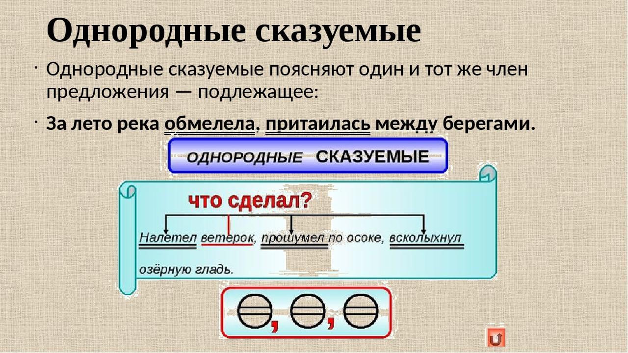 Однородные члены предложения (Презентация для 5 класса)