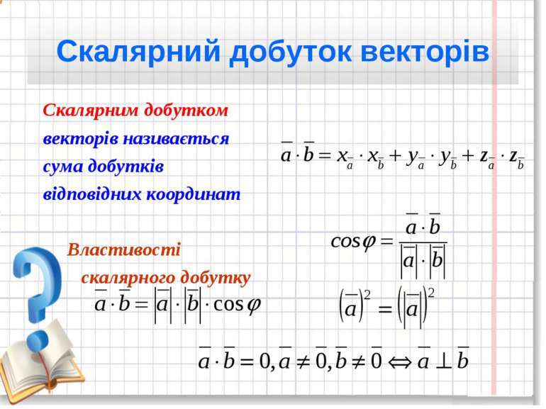 Францух Вікторія Іванівна - Скалярний добуток векторів у просторі