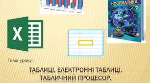 Презентація до уроку інформатики з теми "Табличні процесори"
