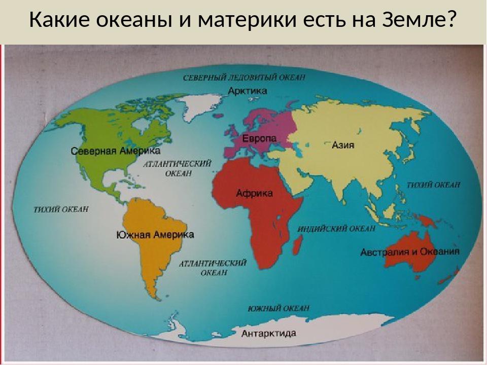 Проект материки и океаны