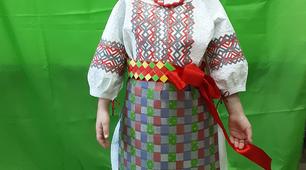 Презентація "Паперопластика. Український костюм з паперу". Позашкільна освіта