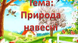 Я досліджую природні явища навесні