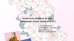 Дидактичні матеріали до курсу "Ботаніка" 6 клас
