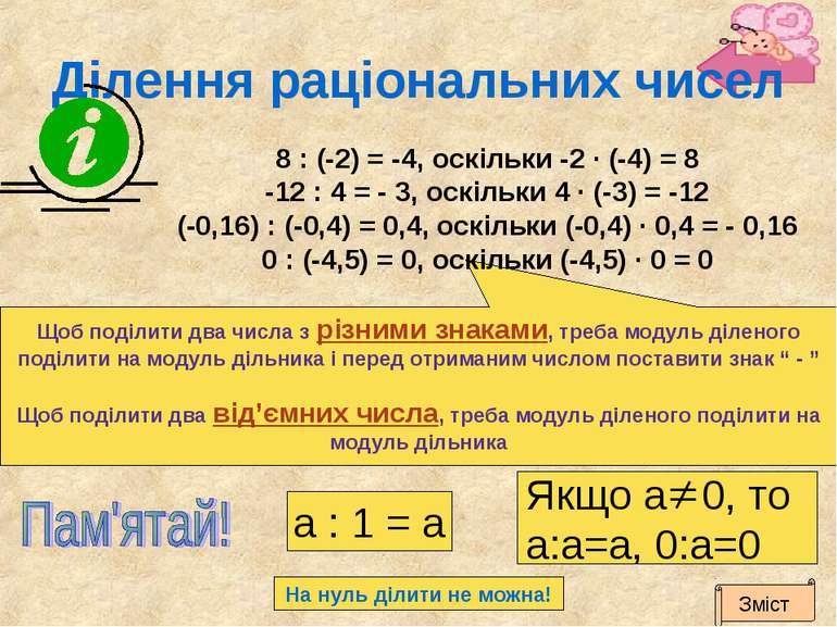 Дії з раціональними числами для учнів 6-го класу - презентація з ...