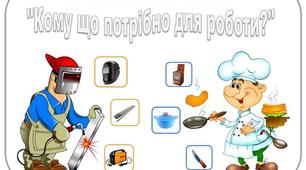 Дидактична гра «Кому що потрібно? Професії»