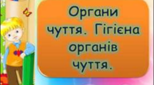 Органи чуття. Як попереджувати захворювання? 