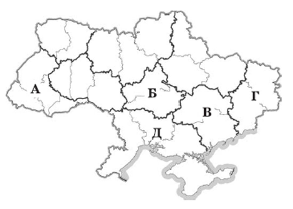 Карта украины пустая