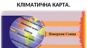 Презентація до уроку  географії у 6 класі  "Теплові пояси Землі. Кліматична карта"